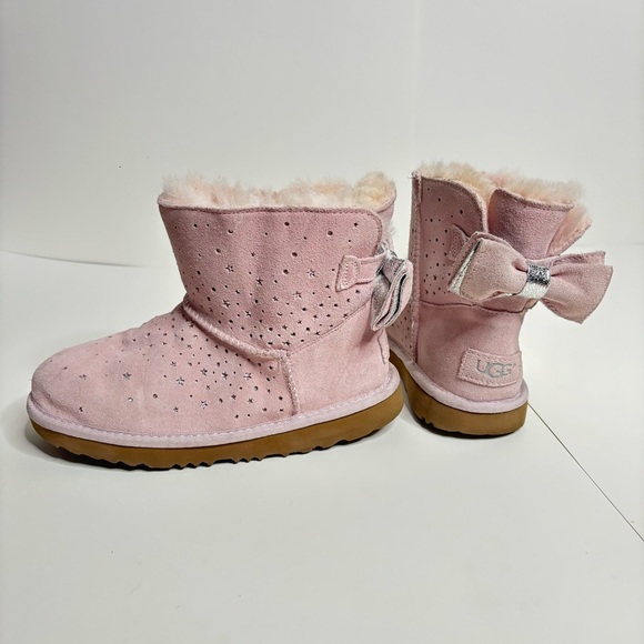 Ugg pink star bow boots 3 - Picture 3 of 6